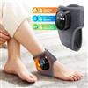 agdoad Massaggiatore elettrico per piedi con vibrazione e calore, senza fili, fascia per caviglia, portatile, per la cura delle gambe, cuscino rilassante per casa, ufficio, donne e anziani