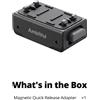 AMBITFUL IA01 Adattatore Magnetico a Sgancio Rapido per Treppiede 1/4 ARRI Anti-Ribaltamento per GoPro Insta 360 Ace Pro2 Action Camera