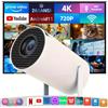 NONE Proiettore LED Portatile ZNLYRION, Supporto 1080P, Risoluzione Nativa 320x240P, Display 80", Proiettore Home Theater per Telefono, TV Stick, Laptop, Bianco