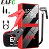 EAFC Avviatore di Emergenza per Auto 4000A con Compressore d'Aria 150PSI, Nuovo Modello 4-in-1, Gonfiatore Pneumatici e Booster Batteria per Veicoli 12V