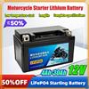 Aleaivy Batteria per Moto 12V 4.0AH-30.0Ah CCA 200A-400A LiFePO4, Batteria al Litio con BMS Integrato, Protezione da Sovratensione per Scooter e ATV