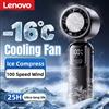 Lenovo Ventilatore USB da Scrivania Lenovo, Ventilatore Portatile con Raffreddamento a Ghiaccio, 100 Velocità, Turbo, Pieghevole/Appendibile, per Esterni, Raffreddamento Rapido, Nuovo