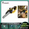NONE Podofo Motosega Elettrica da 8 Pollici con Sistema di Lubrificazione Automatica, Mini Sega a Catena Portatile Senza Fili, Utensile Elettrico da Giardino per Batteria 18V