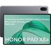 HONOR Tablet HONOR Pad X8a, 8300 mAh, schermo da 11 pollici a 90Hz con protezione per gli occhi, 4 altoparlanti, Android 14, Grigio Spazio