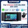 AUTOTOP Autoradio Linux Wireless CarPlay per Apple Android Auto per Citroen C4 C4L DS4 2011-2016 con Navigazione GPS, FM, DSP, Multimedia, Stereo, Touch Screen e Telecamera Posteriore