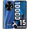 OUKITEL C59 Telefono Cellulare Android 15 Sbloccato, Batteria 2025-10000mAh, Smartphone 16GB +128GB/TF 1TB, Display 6.88'', Torcia 120LM