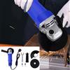 NONE Smerigliatrice Angolare Elettrica Blu 2000W con Cavo, Disco da 115mm (4 Pollici), Utensile per Smerigliatura 12000 RPM con Impugnatura Ausiliaria, Chiave e Disco per Metallo, Piastrelle, Taglio,
