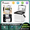 Frigorifero per Auto Podofo 20/24/27L, Frigo 12V, Refrigeratore 10 ° C~25 ° Frigorifero Elettrico Portatile per Campeggio, Viaggi, Camion, Casa