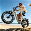 CEAYA A20Pro Bicicletta Elettrica 48V 20Ah Batteria E-Mountainbike per Adulti, Freni Idraulici, Sospensione Completa, Pneumatici Fat Kenda 20*4.0, Bicicletta Elettrica per Pendolari