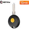 KEYYOU 10 Pezzi Guscio Chiave Auto Telecomando per Mercedes Benz Smart Fortwo 450 Cabrio City Cross Forfour W124 W202 W210