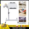 Warmom Scrivania per Laptop Regolabile a 360 Gradi ° Tavolino Girevole con Supporto Mobile, Tavolo da Letto, Scrivania su Ruote per Studio, Postazione di Lavoro per Soggiorno e Camera da Letto