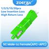 ZoeRax Adattatore in Fibra Ottica ZoeRax SC/APC Maschio a LC/APC Femmina Simplex, Connettore Ottico Monomodale per Accoppiatore FTTH