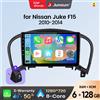 Junsun Autoradio Android Auto Junsun per Nissan Juke F15 2010 2011 2012 2013 2014 2015-2019, sistema multimediale wireless Apple CarPlay, schermo touch IPS, lettore video stereo, 2 Din, unità principale