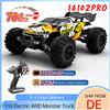 Teeggi 16101/16102 PRO 1:16 Auto telecomandata ad alta velocità con LED, 70 km/h, trazione integrale, auto fuoristrada professionale, monster truck, giocattolo regalo