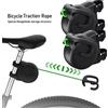 NONE Corda di traino flessibile per bicicletta, cinghia di traino genitore-figlio per mountain bike, sistema di rimorchio per ciclismo all'aperto con design a restringimento automatico