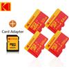 Kodak Scheda Micro SD KODAK 128GB 64GB 32GB 256GB Classe 10 U3 100MB/s Scheda di Memoria TF + Adattatore SD per Video 4K Drone Telefono