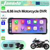 Jansite DVR portatile per moto da 6,86 pollici Wireless Carplay Android Auto Mirror Link IP67 Monitor impermeabile BT5.0 Navigazione GPS