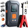 BSMOOM 1500A Avviatore di emergenza per auto Accumulatori e caricabatterie di riserva Portatile 150PSI Pompa di aria Batteria per auto Booster di emergenza Dispositivo di avviamento Avviamento per auto 2024