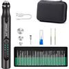 JANGKLIFE Set di Utensili Elettrici Multifunzione per Levigatura, Ricarica USB Portatile, 3 Velocità 5000-18000 RPM, Dotato di Batteria agli Ioni di Litio, Adatto per Levigatura, Taglio, Lucidatura, Incisione,
