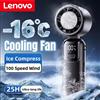 Lenovo Ventilatore USB Pieghevole/Sospendibile Lenovo, Ventilatore Portatile con Raffreddamento a Ghiaccio, 100 Velocità Turbo, per Esterni, Raffreddamento Rapido, Nuovo