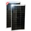 JINGYANGPV 2 Pannelli Solari Bifacciali da 18V 100W, Pannelli Solari Monocristallini a Doppia Faccia da 200W per Ricarica Batterie, Balcone, Terrazza, Camper, Giardino, Barca, Roulotte e Casa