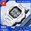 OLEVS 1119 Orologio Classico Quadrato con Movimento al Quarzo, Display Elettronico Multifunzione, Impermeabile 30M, Orologio Sportivo di Marca