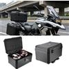 KEMITOUR Bauletto posteriore universale da 68L per BMW R1200GS R1250GS R1300GS ADV Adventure, Honda Africa Twin, Suzuki V-Strom 650 - Contiene 2 caschi