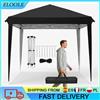 ELOOLE Gazebo Pieghevole 3x3m Impermeabile UPF 50+ con 3 Altezze Regolabili, Resistente al Vento, Tenda Portatile per Campeggio, Spiaggia, Picnic