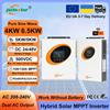 jsdsolar Inverter Solare Ibrido Jsdsolar 6.5KW 4KW 48V 24V 230V Off-Grid Fotovoltaico MPPT 120A 100A Caricatore Solare Onda Pura PV 500VDC con WiFi RS232 RS485 CAN