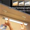 NONE Nuova Luce con Sensore di Movimento 20/40/60cm, Lampada Notturna LED Wireless Ricaricabile USB, Luce per Armadio e Cucina