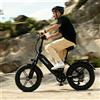 bodywel Bicicletta Elettrica per Adulti Bodywel F20 Pro, Batteria Rimovibile 48V20AH, Pneumatici Fat 20 x 4.0 per Tutti i Terreni, Freno Idraulico, 7 Velocità