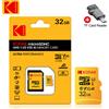 Kodak Scheda Micro SD Kodak 100% Originale 32GB 64GB 128GB 256GB V30 U3 4K ad Alta Velocità per Dash Cam, Telecamera Auto, Registratore di Guida