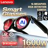 Lenovo Occhiali Smart AI Lenovo 8K HD con Fotocamera 1600W, Traduzione in Tempo Reale, Chiamate Bluetooth, Riproduzione Audio Video e Musica, Occhiali da Sole 2026