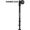 riderace Pompa per Bicicletta con Manometro, Gonfiatore Portatile ad Alta Pressione per Forcella, Valvole Schrader e Presta (AV/FV)