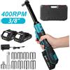 TKKEACE Kit Chiave a Cricchetto Elettrica Estesa da 6.3'' 21V, Chiave Elettrica Senza Fili 80Nm, Chiave Angolare per Batteria Makita 18V