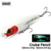 Kingdom Cruise Pencil Fishing Lure 120mm 57g 135mm 87.5g Esche Artificiali Affondanti per Acqua Salata, Wobblers Rigidi per la Pesca di GT, Tonno e Pesca in Mare