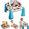 SucceBuy Tavolo Musicale Spaziale per Bambini, Giocattolo Educativo con 60 Fonti Sonore, Tavolo Didattico per Bambini