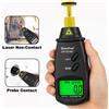 HoldPeak Tachimetro Digitale Laser a Contatto e Senza Contatto, Misuratore RPM, Contatore di Velocità di Rotazione con Tester di Velocità Superficiale e Lunghezza, Funzione di Memorizzazione Dati
