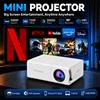 NONE Mini Proiettore Portatile 20ANSI Lumen, Decodifica 1080P, HDMI USB TF AV Type-C, Alimentato da Power Bank, Proiettore Video Tascabile per Casa, Esterni e Campeggio