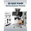 CAFELFFE MK-903 Macchina per Espresso Barista con Macinacaffè Integrato, Tecnologia di Estrazione a Freddo, Macchina da Caffè con Touchscreen, Programmabile per Volume di Caffè, Tempo di Macinazione e