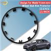 TSLLUG 4 Pezzi Copricerchi Protettivi da 21 Pollici per Tesla Model Y 2020-2024, Accessori Protettivi per Cerchioni 13ª Generazione per Tesla