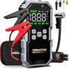 NONE per Auto con Compressore d'Aria, Gonfiatore Digitale per Pneumatici 150PSI, Batteria Integrata di Grande Capacità, Torcia LED e Monitor della Pressione Pneumatici, Adatto per Veicoli a Benzina da 8.0