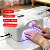 foreverlily Lampada Unghie Doppia Porta con 78 LED UV, Asciugatore Rapido per Gel, Sensore Automatico, per Singolo Dito o Mano Intera, per Nail Art