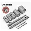 SHENSEN 1 Pezzo Corona di Perforazione 30-150mm per Muro in Cemento, Punta per Trapano a Percussione SDS PLUS con Asta Rotonda, Utensile per Taglio Cemento e Pietra