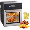 Betuyoo Friggitrice ad Aria Smart da 20L con Schermo LED Touch, Cestello Antiaderente Rimovibile, Forno Elettrico da 1800W Senza Olio con Controllo Touch e Finestra Visibile # 20