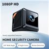 NONE Mini Telecamera Wireless 1080P, Monitor Intelligente per Bambini, Portatile, Ricaricabile USB, Supporta Scheda di Memoria, per Camera da Letto e Giardino