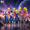Bandai Action Figure Anime Saiyan Warrior Super Power Alien Warrior Viola Rosa, Personaggio Stampato in 3D, Articolato a 9 Punti, Dummy 13 M