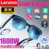Lenovo Occhiali Smart Lenovo 8K 2027 Nuovi con Traduzione AI, Conversazione Bluetooth, Registrazione, Ascolto Musica, Occhiali da Sole Smart per Uomo e Donna