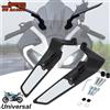 JFGRACING Specchietto retrovisore universale per moto, da manubrio, per Honda, Yamaha, Kawasaki, Suzuki, Dirt Bike, ATV, regolabile, ricambi off-road, resistente