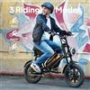 URLIFE Bicicletta elettrica Urlife T16 con pneumatici larghi 16*3 pollici, batteria 48V, doppia sospensione, pieghevole e portatile per viaggi quotidiani, MTB elettrica per adulti.